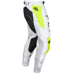 Pantalon FLY RACING Evolution DST - blanc/jaune fluo