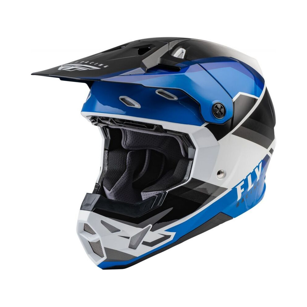 Casque enfant FLY RACING Formula CP Rush - noir/bleu/blanc