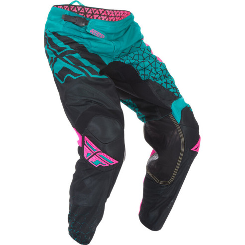 Pantalon infantil FLY RACING Kinetic Trifecta Mesh - Teal/rose/noir