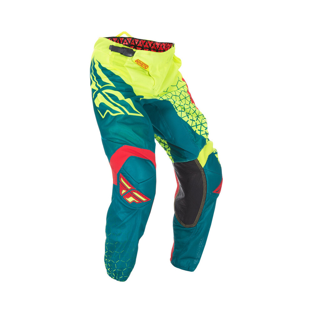 Pantalon infantil FLY RACING Kinetic Trifecta Mesh - Hi-Vis/Teal