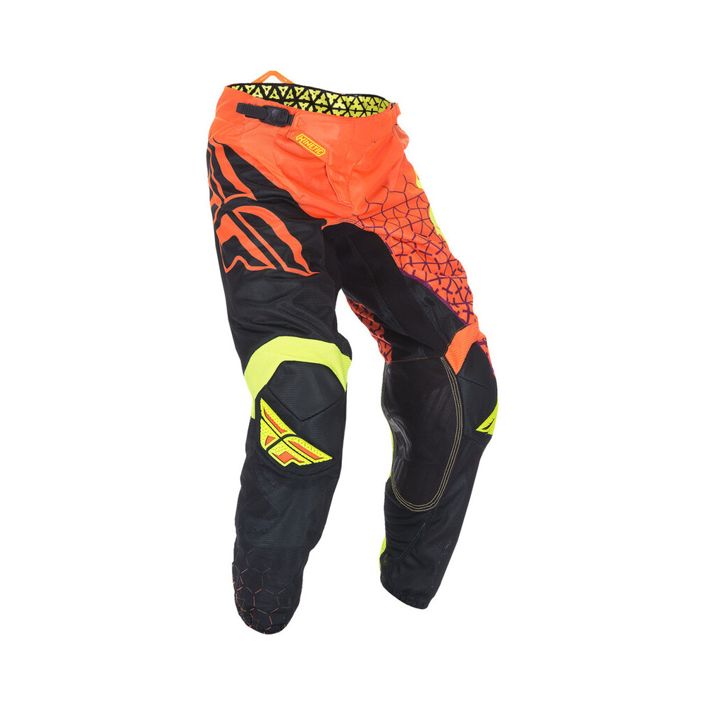 Pantalon FLY RACING Kinetic Trifecta Mesh - orange fluo/noir