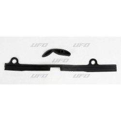 Kit patin de bras oscillant + patin de chaîne inférieur UFO noir KTM