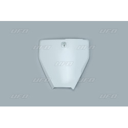 Plaque numéro frontale UFO blanc Husqvarna TC85