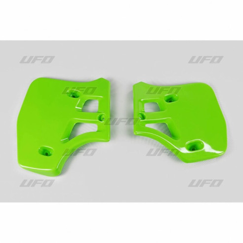 Ouïes de radiateur UFO vert Kawasaki KX250/500