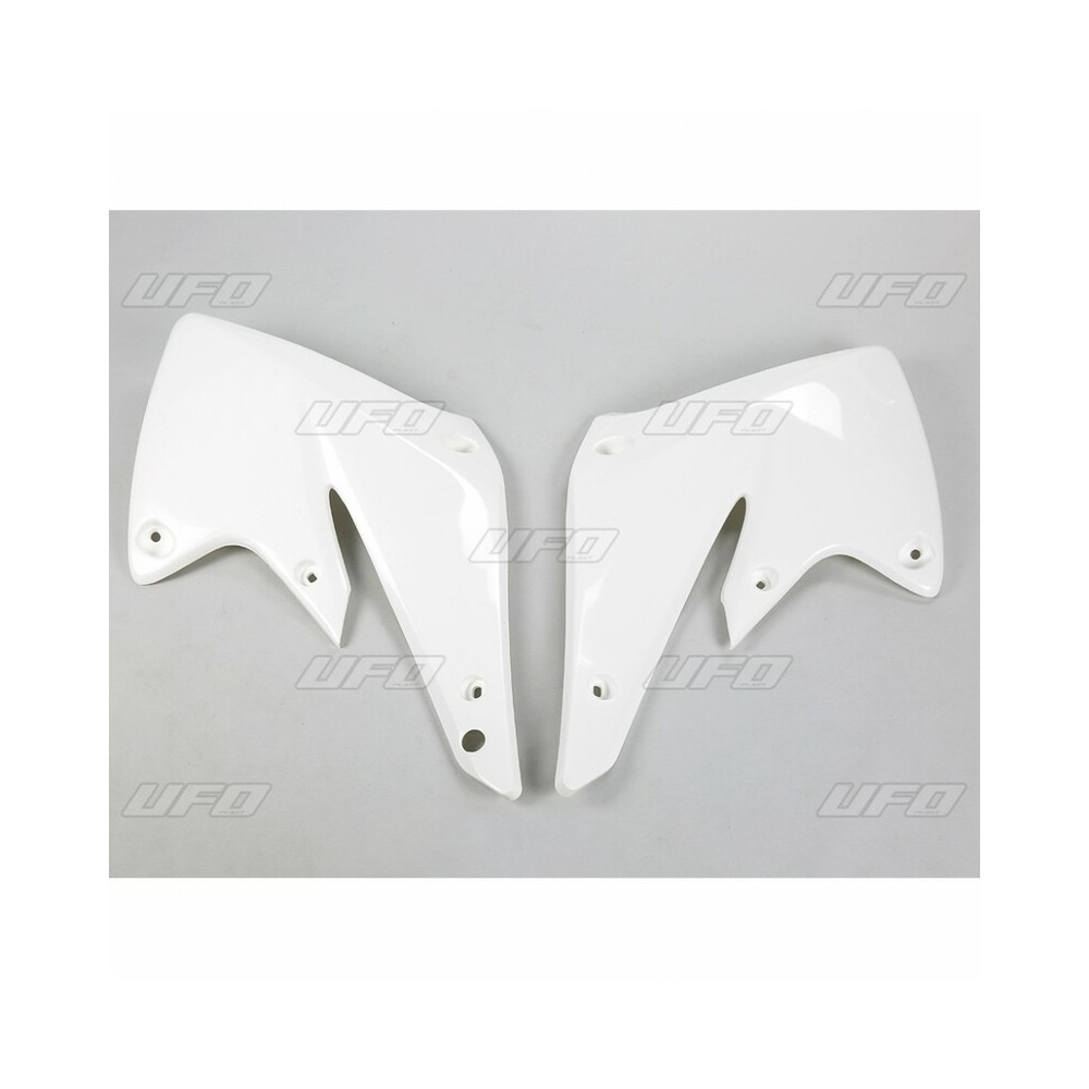 Ouïes de radiateur UFO blanc Kawasaki KX250F