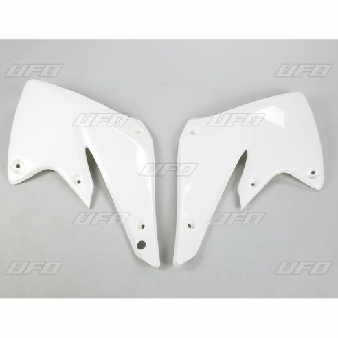 Ouïes de radiateur UFO blanc Kawasaki KX250F