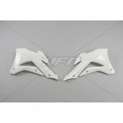 Ouïes de radiateur UFO blanc Kawasaki KX85