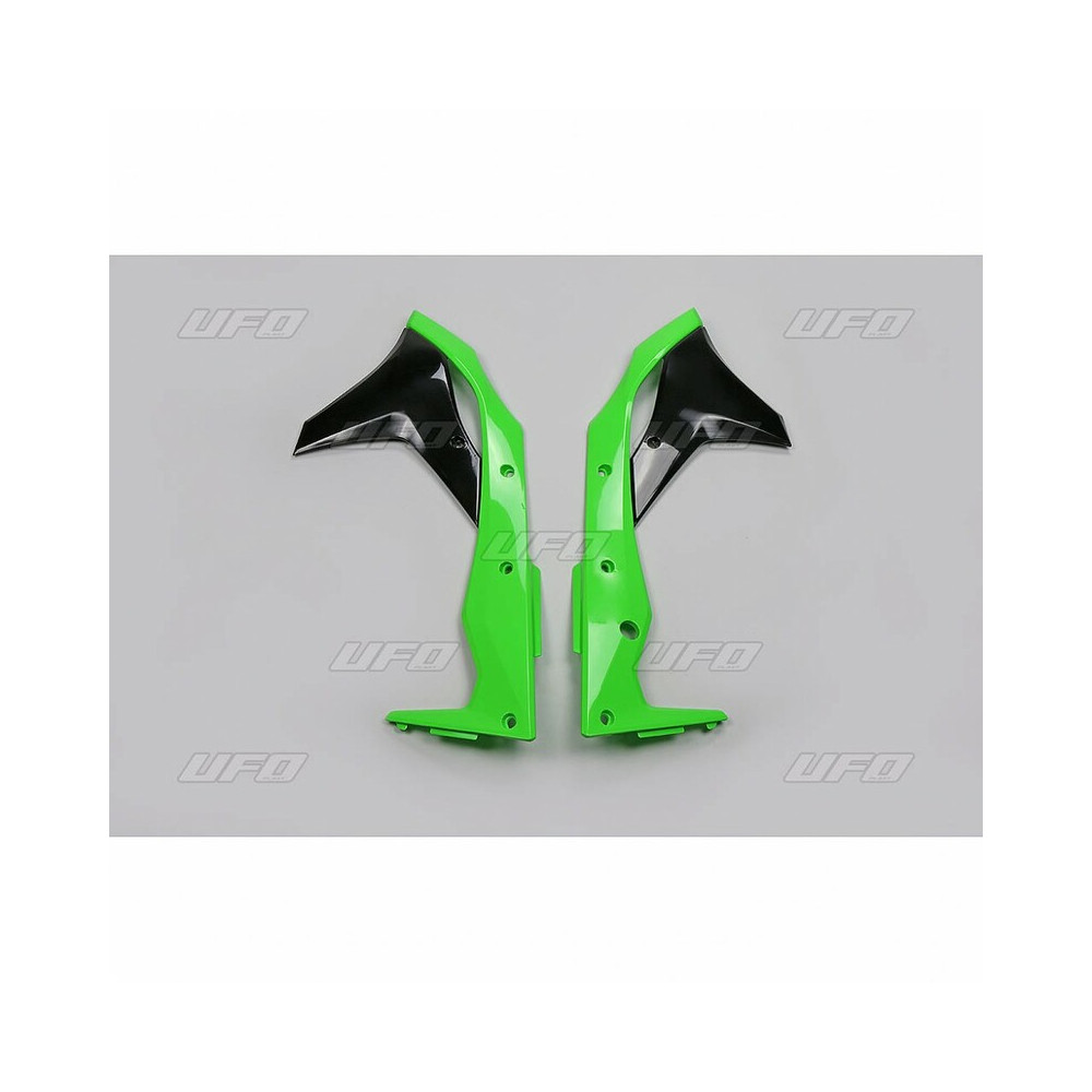 Ouïes de radiateur UFO couleur origine 2017 vert/noir Kawasaki KX250F