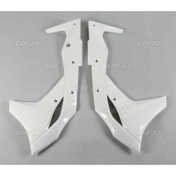 Ouïes de radiateur UFO blanc Kawasaki KX250F