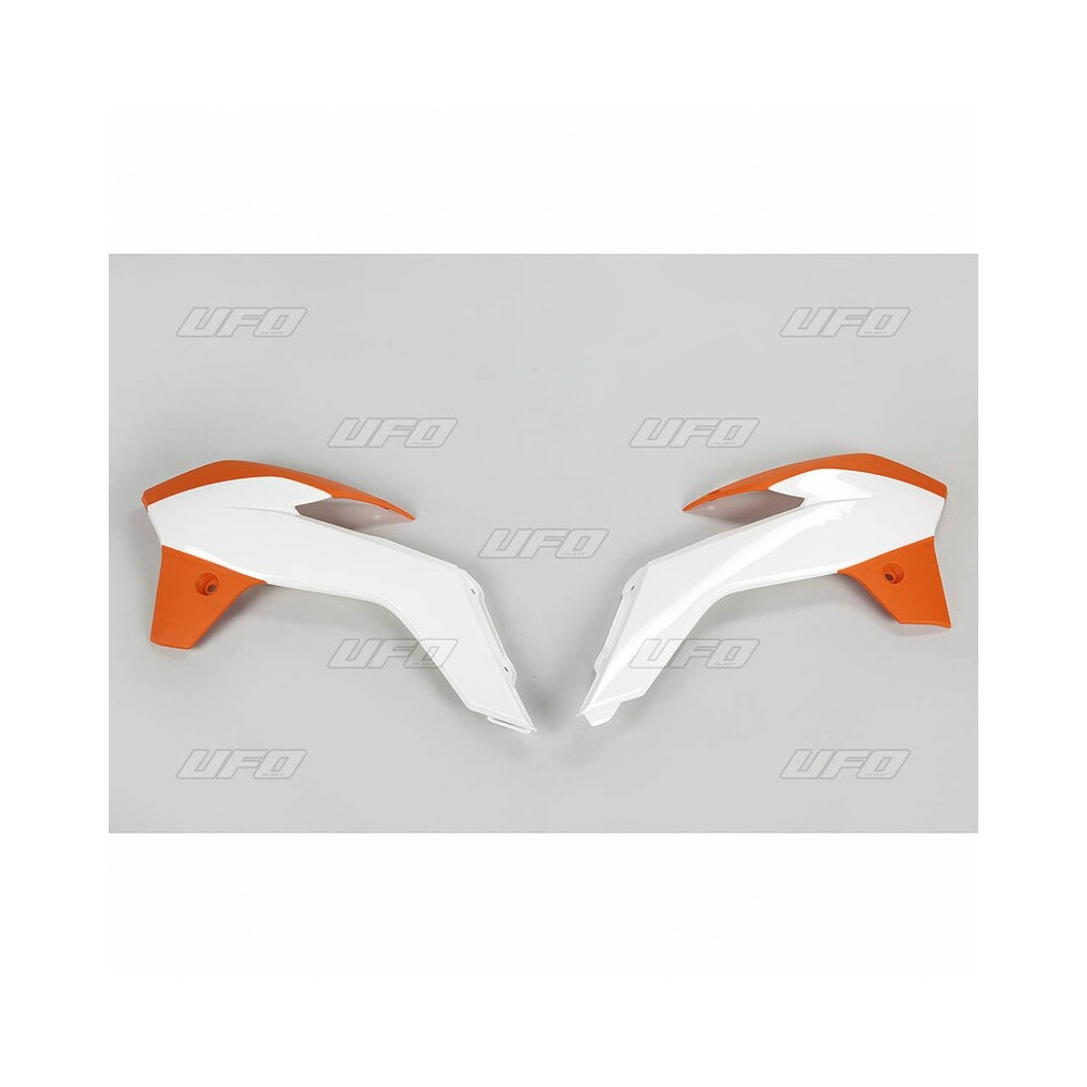 Ouïes de radiateur UFO couleur origine 2015 orange/blanc KTM SX85