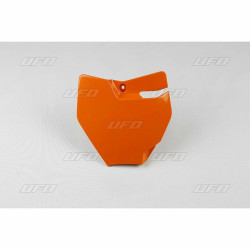 Plaque numéro frontale UFO orange KTM SX65