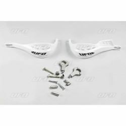 Protège-mains UFO Jumpy supermotard Ø22mm blanc