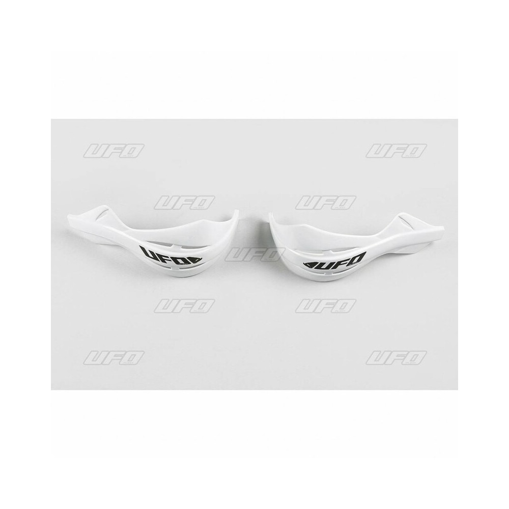 Coques de rechange de protège-mains UFO blanc Ufo 1 - AVSmoto Racing Parts 