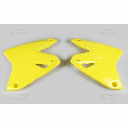 Ouïes de radiateur UFO jaune Suzuki DR-Z400E