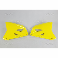 Ouïes de radiateur UFO jaune Suzuki RM125/250