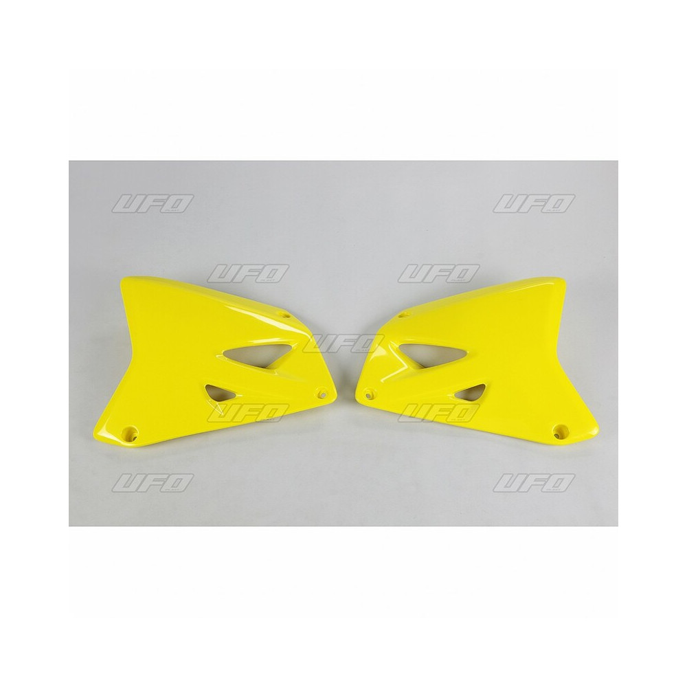 Ouïes de radiateur UFO jaune Suzuki RM125/250