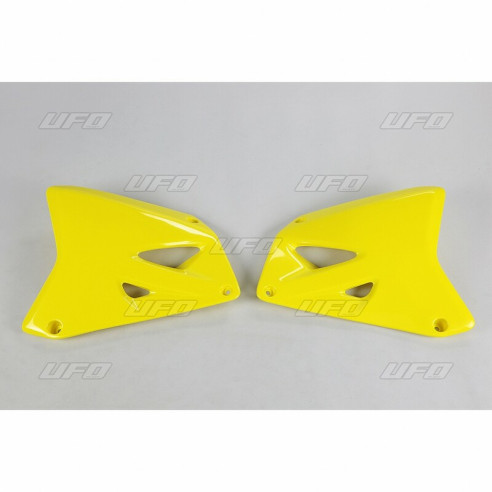 Ouïes de radiateur UFO jaune Suzuki RM125/250