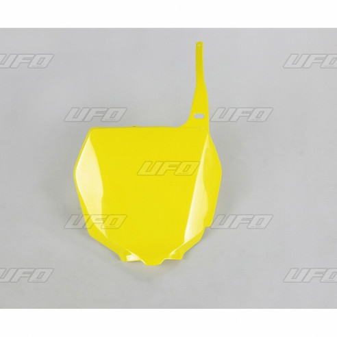 Plaque numéro frontale UFO jaune Suzuki