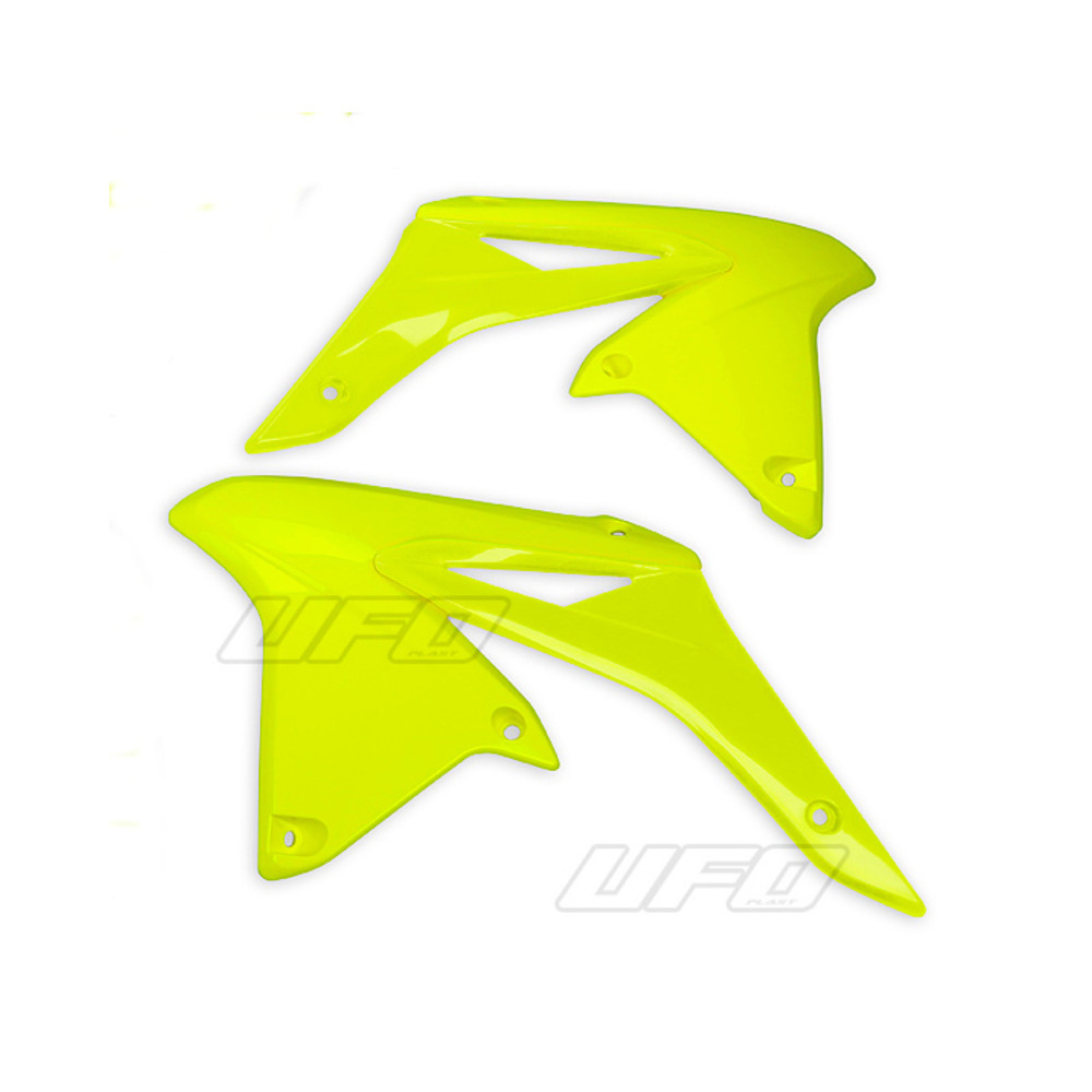 Ouïes de radiateur UFO jaune fluo Suzuki RM-Z250