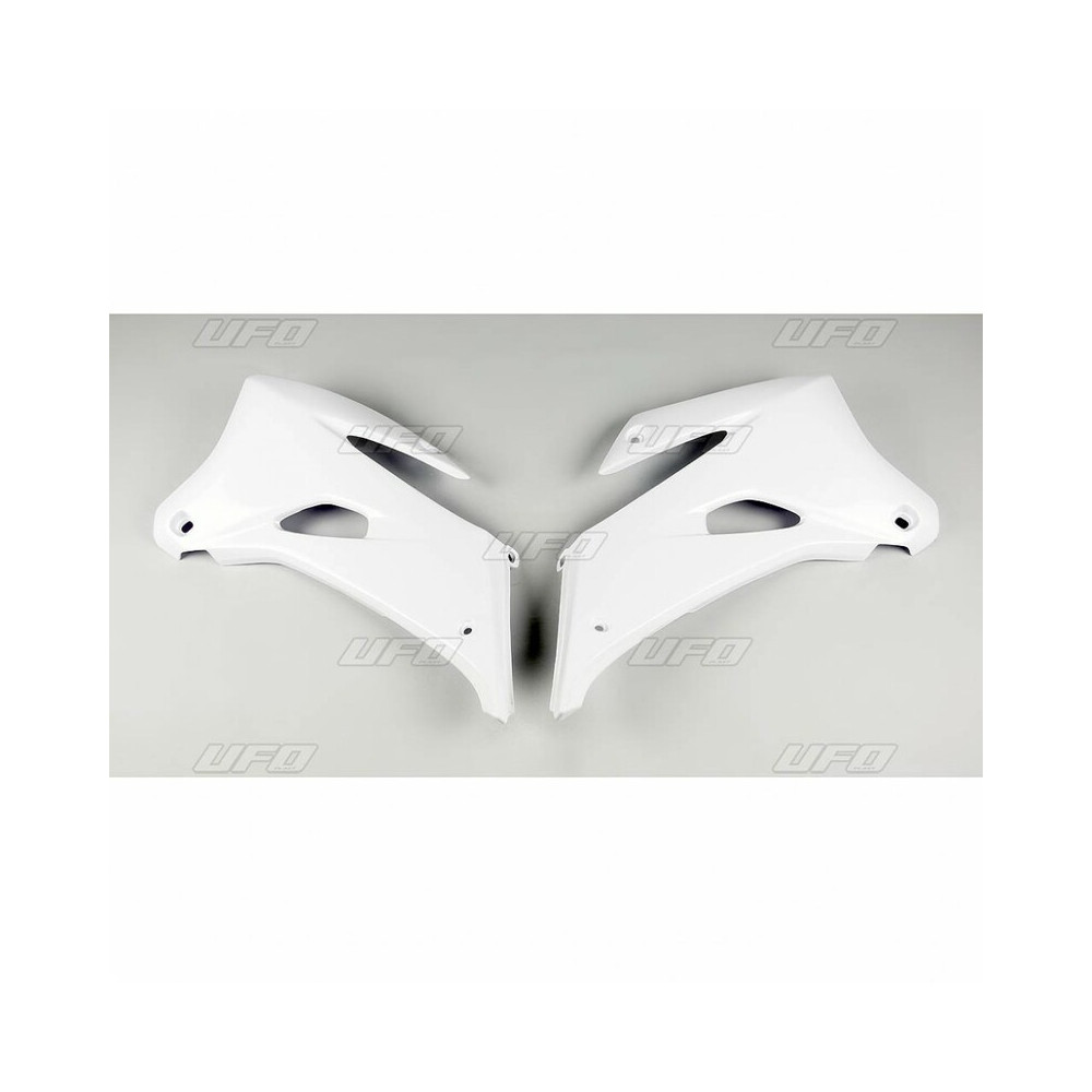 Ouïes de radiateur UFO blanc Yamaha WR250F/450F Ufo 1 - AVSmoto Racing Parts 