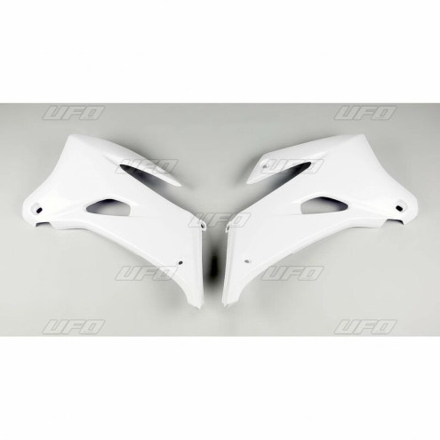 Ouïes de radiateur UFO blanc Yamaha WR250F/450F Ufo 1 - AVSmoto Racing Parts 