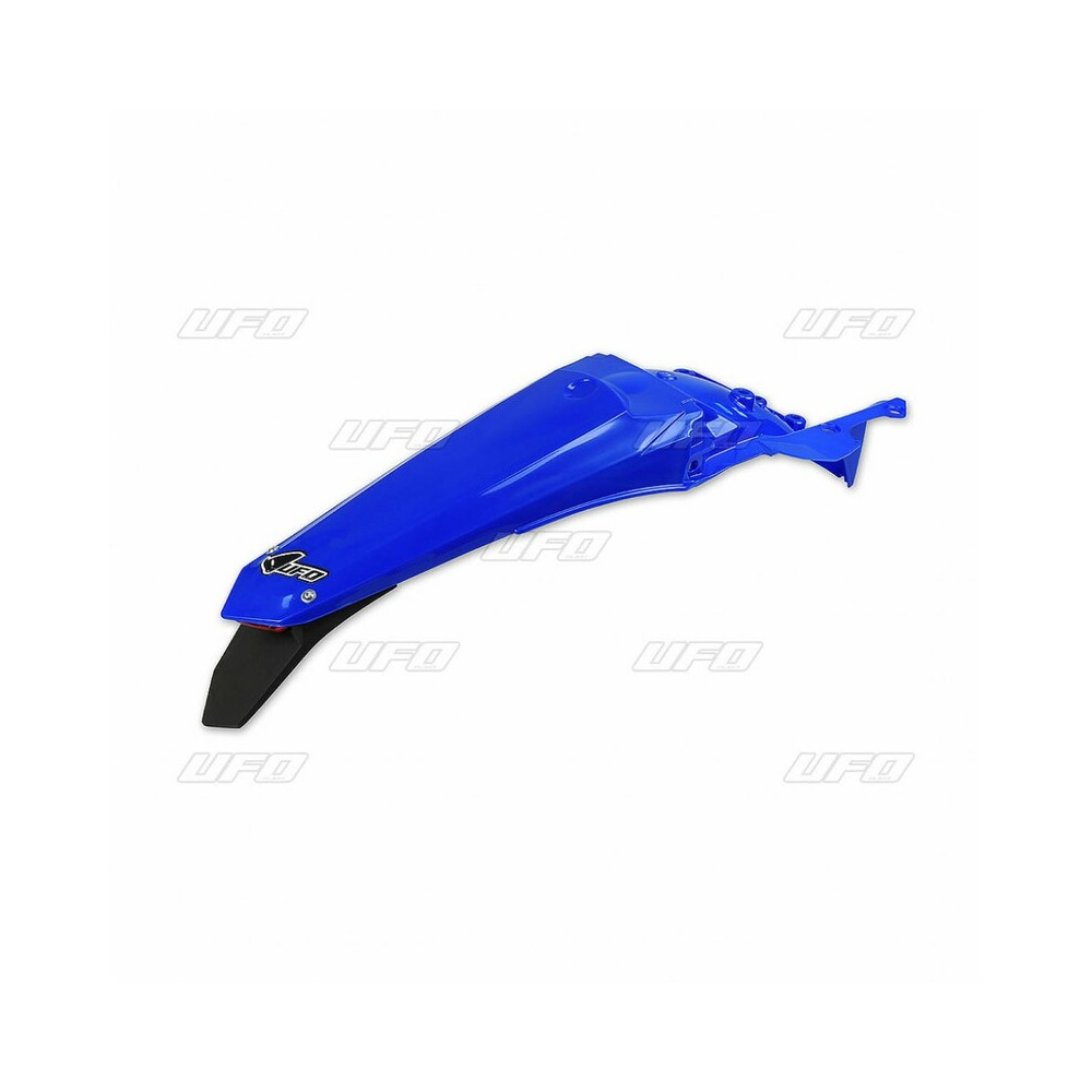 Garde-boue arrière + support de plaque avec feu UFO bleu Yamaha WR250F