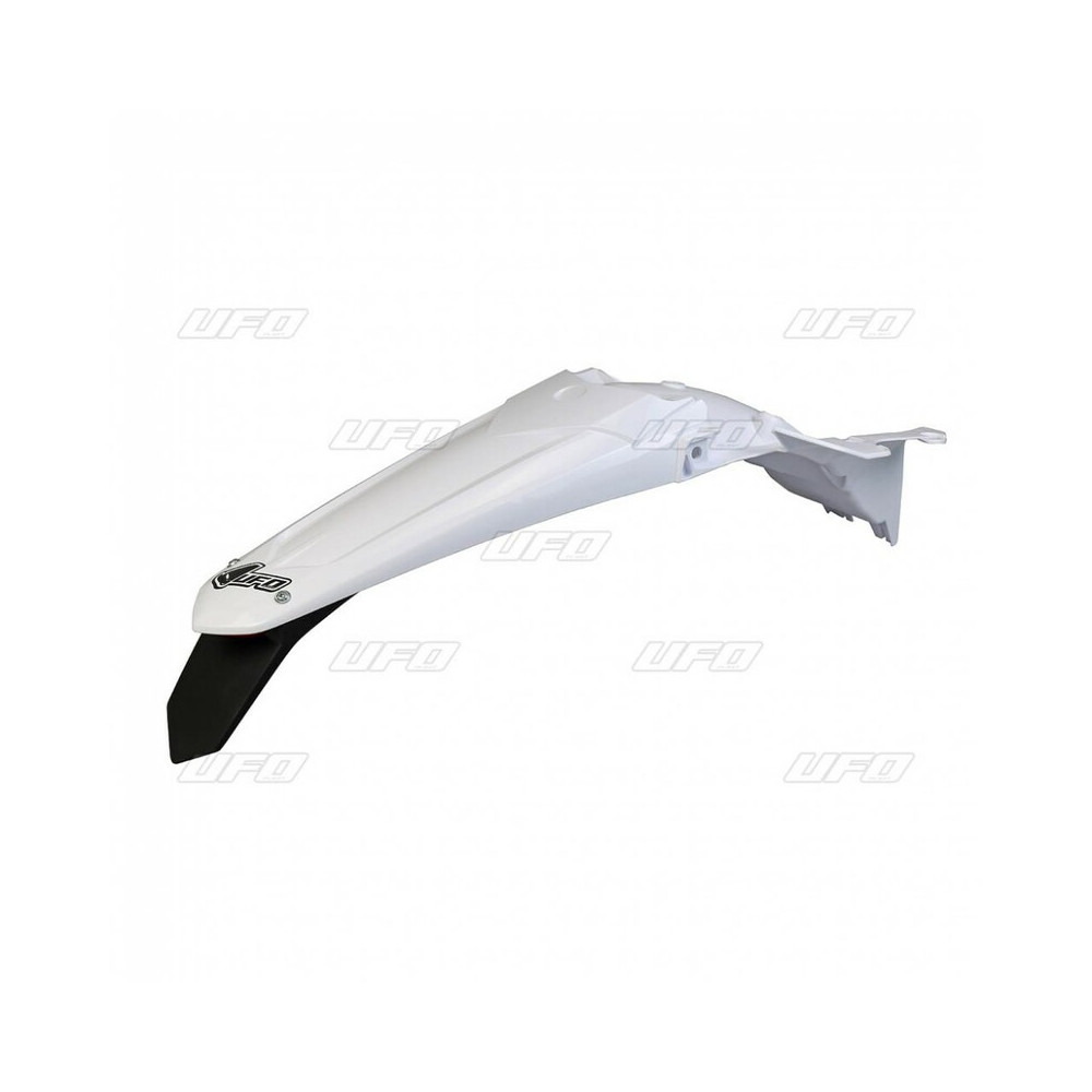 Garde-boue arrière + support de plaque avec feu UFO blanc Yamaha WR450F