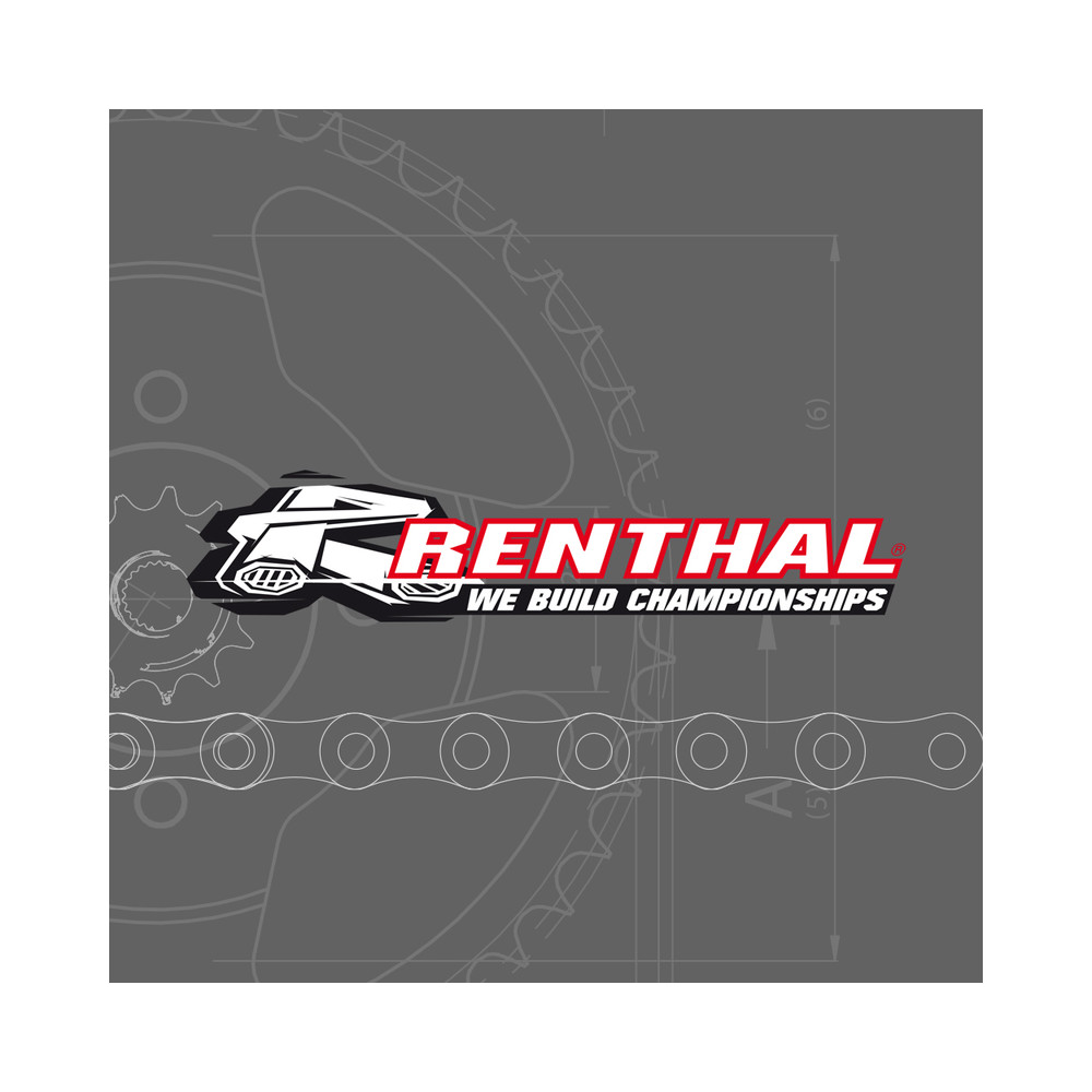 Kit chaîne RENTHAL 520R1 13/49 standard - couronne standard