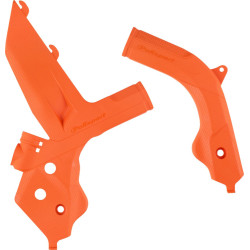 Protection de cadre POLISPORT orange EB Polisport 1 - AVSmoto Racing Parts 