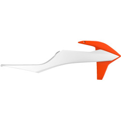 Ouïes de radiateur POLISPORT orange/blanc KTM