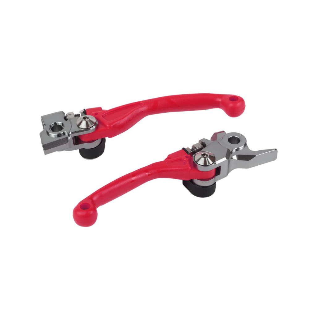 Jeu de leviers POLISPORT Pivor Incassable rojo - Honda CR125R / 250R Polisport 1 - AVSmoto Racing Parts 