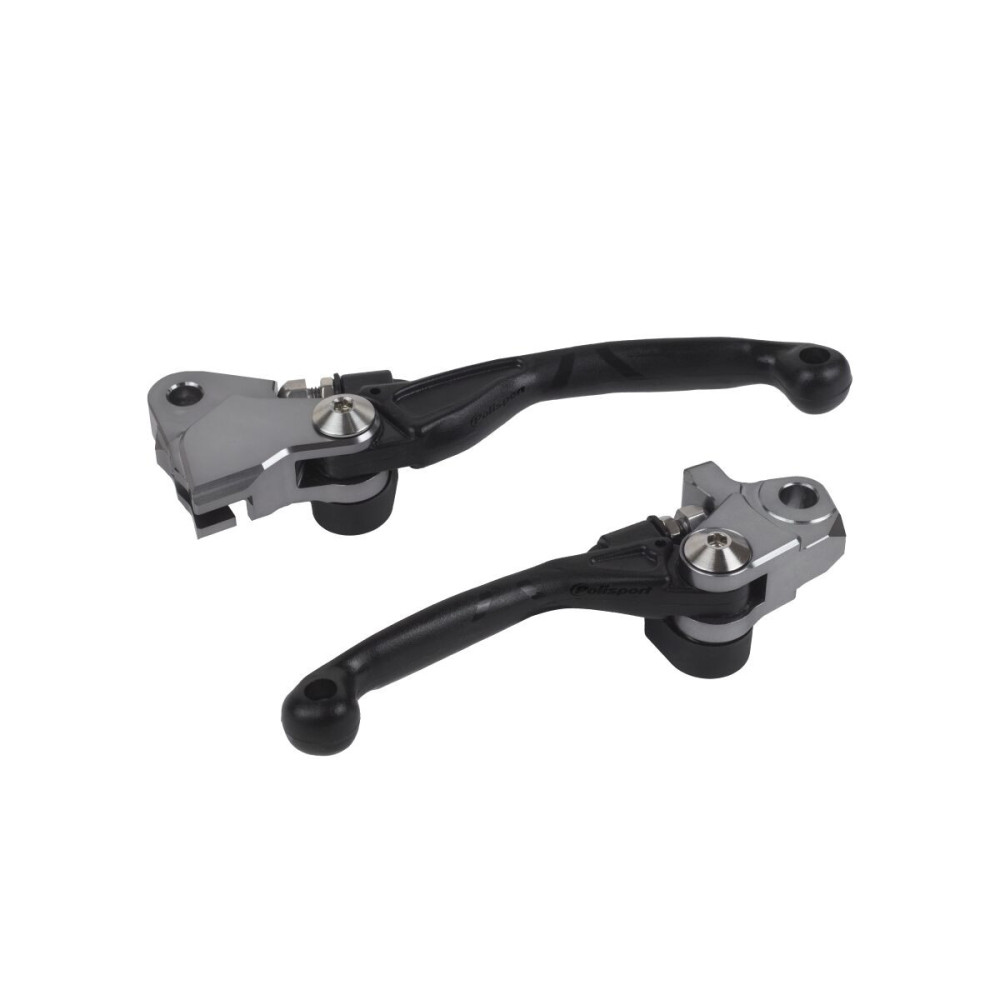 Jeu de leviers POLISPORT Pivor Incassable noir - Honda Polisport 1 - AVSmoto Racing Parts 