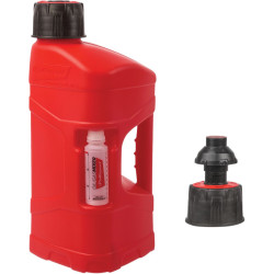 Bidon POLISPORT ProOctane 10L remplissage rapide rouge + melangeur 100ml Polisport 1 - AVSmoto Racing Parts 