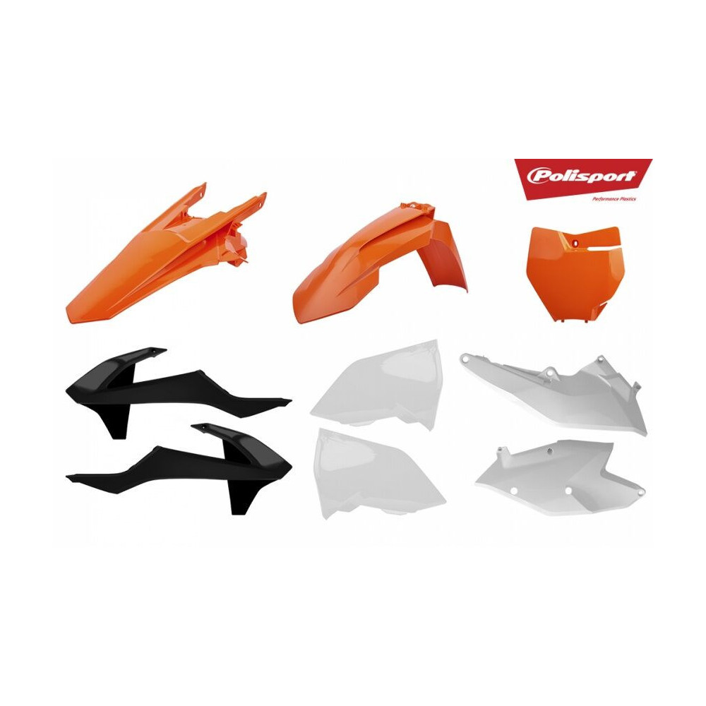 Kit plastique POLISPORT Enduro couleur origine (2018) KTM EXC/EXC-F