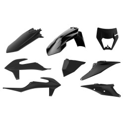 Kit plastique POLISPORT noir - KTM EXC/EXC-F