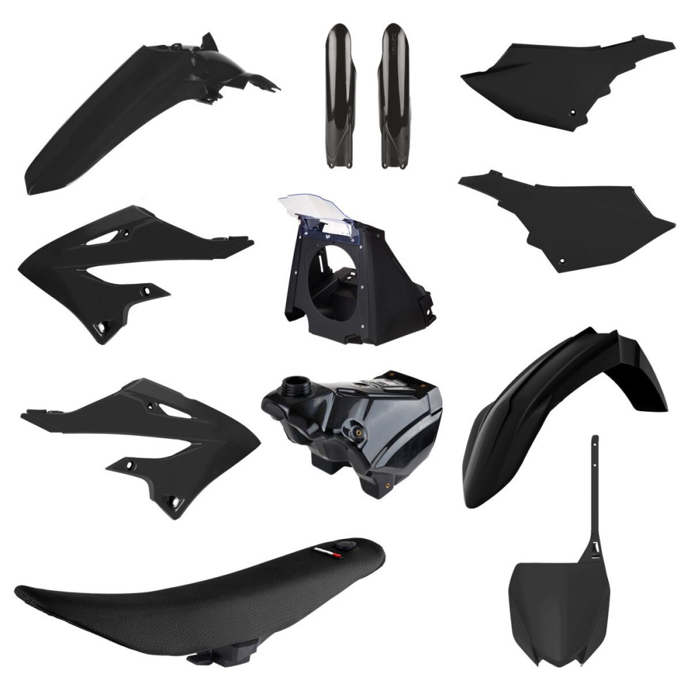 Kit plastique Polisport Restylage noir 2022 - Yamaha YZ 2002-21