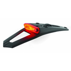 Extension de garde-boue AR avec feu LED Polisport noir