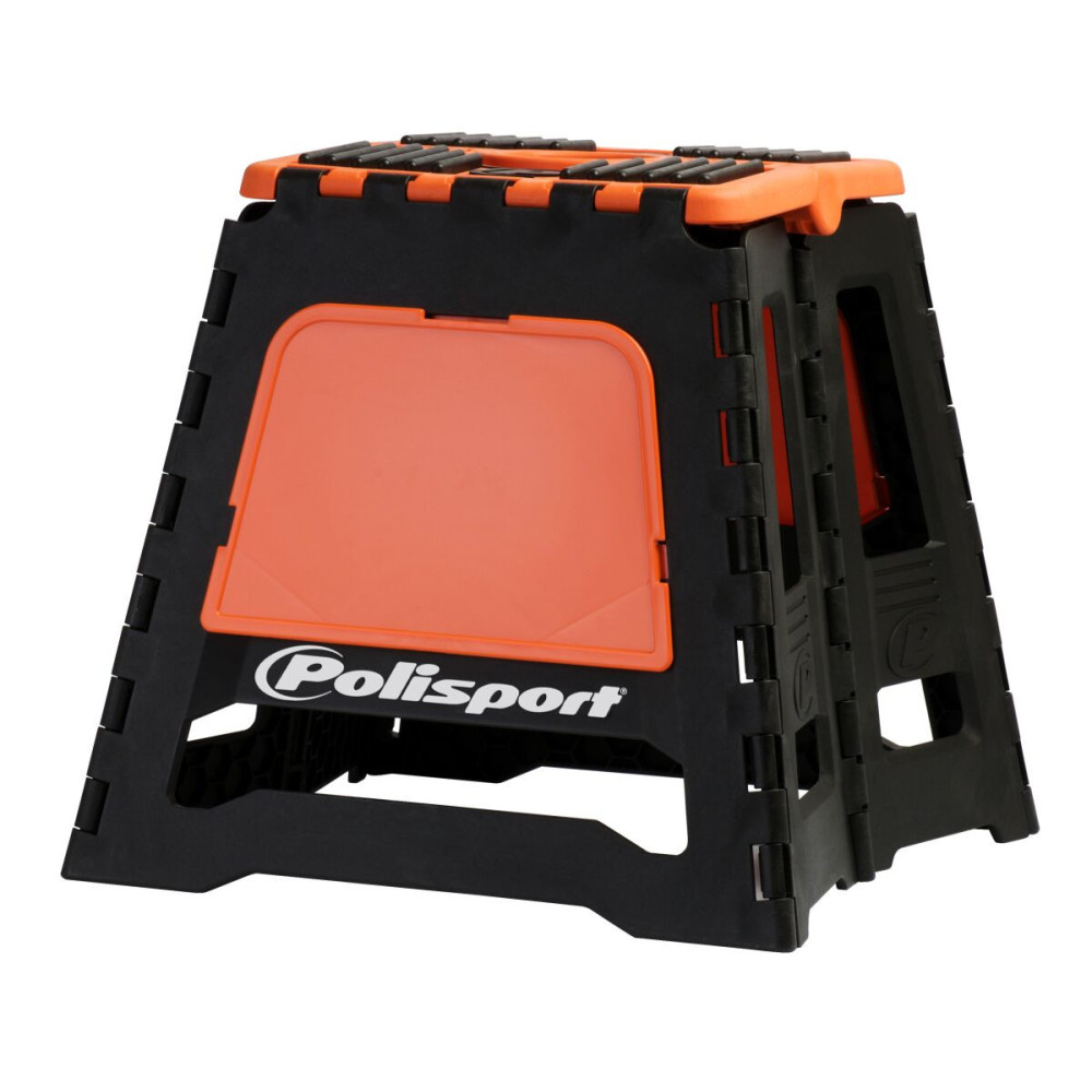 Lève-moto fixe POLISPORT repliable orange/noir Polisport 1 - AVSmoto Racing Parts 