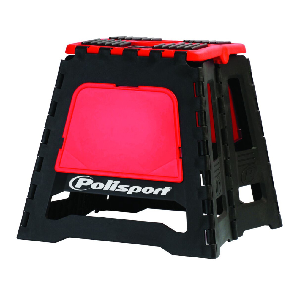 Lève-moto fixe POLISPORT repliable rouge CR/noir Polisport 1 - AVSmoto Racing Parts 