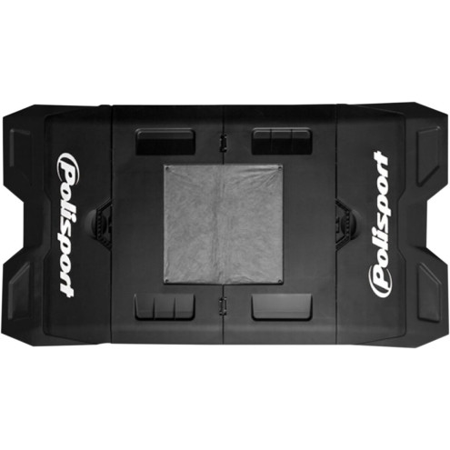 Tapis récupérateur pliable POLISPORT Bike Mat noir Polisport 1 - AVSmoto Racing Parts 