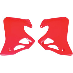 Ouïes de radiateur UFO rouge Honda CR125R/250R Ufo 1 - AVSmoto Racing Parts 