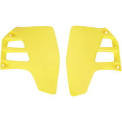 Ouïes de radiateur UFO jaune Suzuki RM125/250 Ufo 1 - AVSmoto Racing Parts 