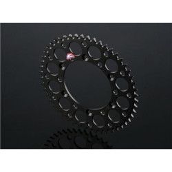 Couronne Renthal Anti-Boue anodisé Noir Yamaha