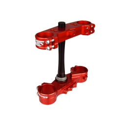 Té de fourche SCAR rouge offset standard - Honda CRF250R / CRF450R