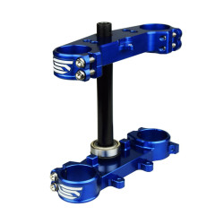 Te de fourche SCAR offset 25mm bleu SCAR 1 - AVSmoto Racing Parts 