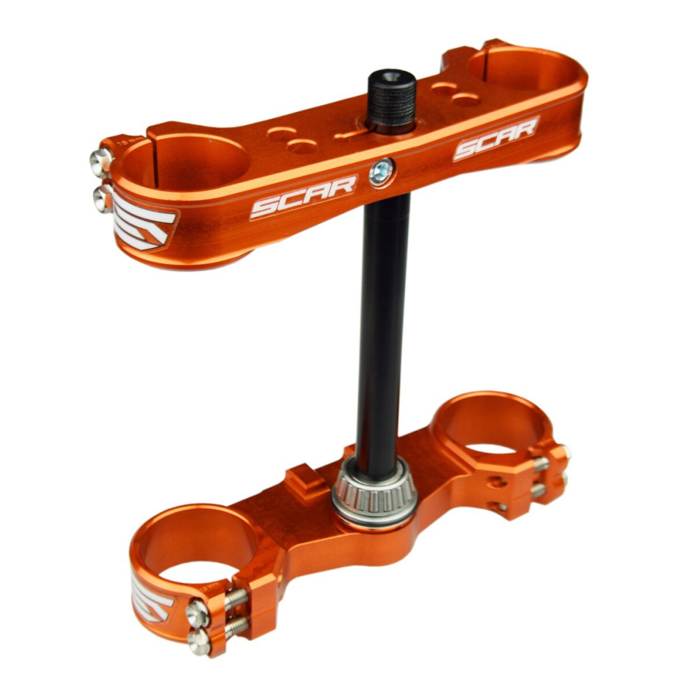 Té de fourche SCAR offset 16mm orange - Gas Gas / Ktm 85cc