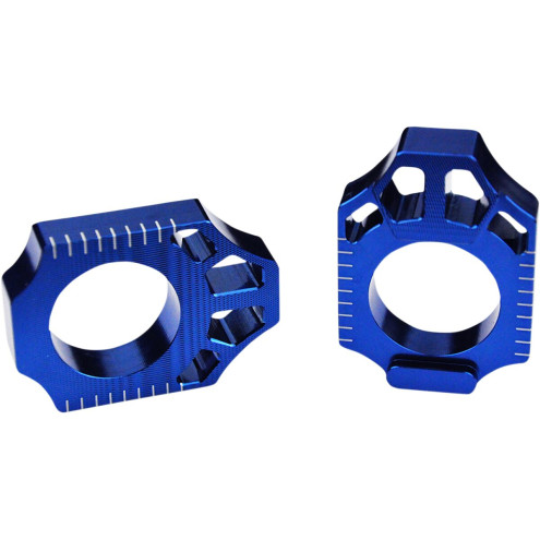 Tendeur de chaîne SCAR bleu Yamaha YZ250F/450F SCAR 1 - AVSmoto Racing Parts 