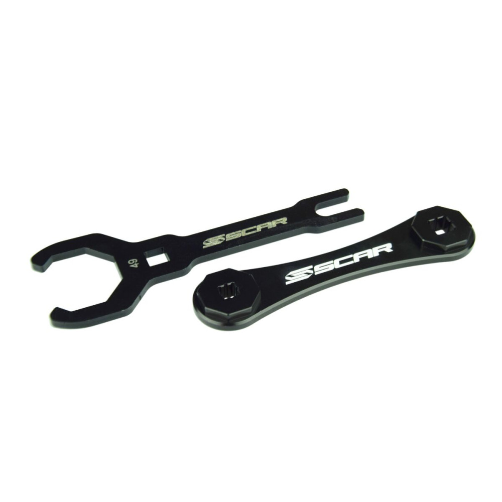 Clé de bouchon de fourche double SCAR Ø49mm/8 pans - fourches KYB SCAR 1 - AVSmoto Racing Parts 