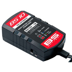 Chargeur de batterie intelligent BS BATTERY BS10 - 6V/12V 1A BS BATTERY 2 - AVSmoto Racing Parts 