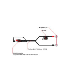 Connecteurs à œillet BS BATTERY PA-01 - boîte de 20 BS BATTERY 2 - AVSmoto Racing Parts 